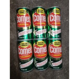 (6)‎ New Vtg 1980s Procter & Gamble COMET CLEANSER Soap W-Chlorinol NOS Unused
